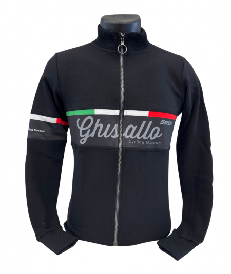 Maglione in lana Merino con tasche Museo del Ghisallo