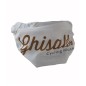 GHISALLO Bandana bianca grafica altimetria